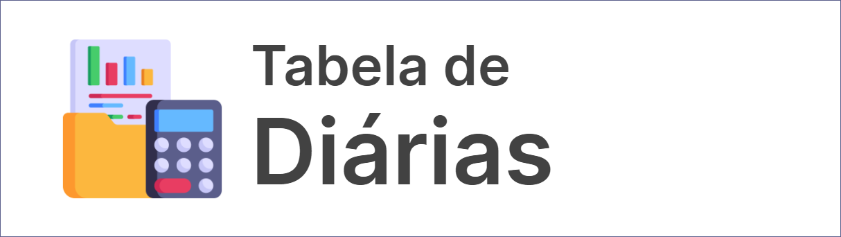 Tabela de Diárias